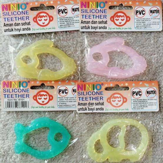 NINIO 6101 Silicone Teether Mainan Gigitan Bayi Tumbuh Gigi Silikon BPA Free