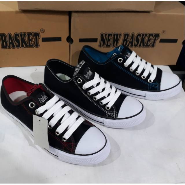 Sepatu sekolah pendek NEW BASKET LC retsleting original