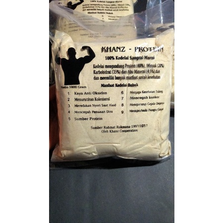 WHEY PROTEIN KHANZ PROTEIN SUSU BUBUK KEDELAI 1KG(1000GRAM)