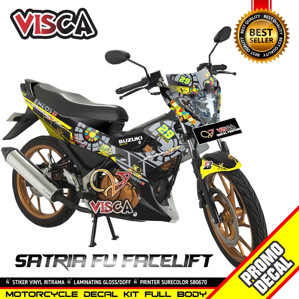 Decal Satria Fu Facelift 2014 Full Body Stiker Satria Fu Facelift 2014 Full Body Striping Satria Fu 
