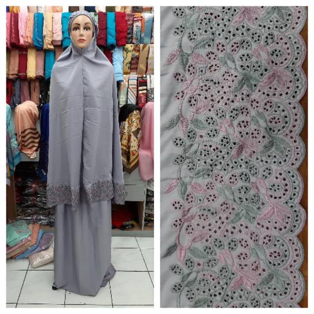 Mukena siti khadijah bordiran warna