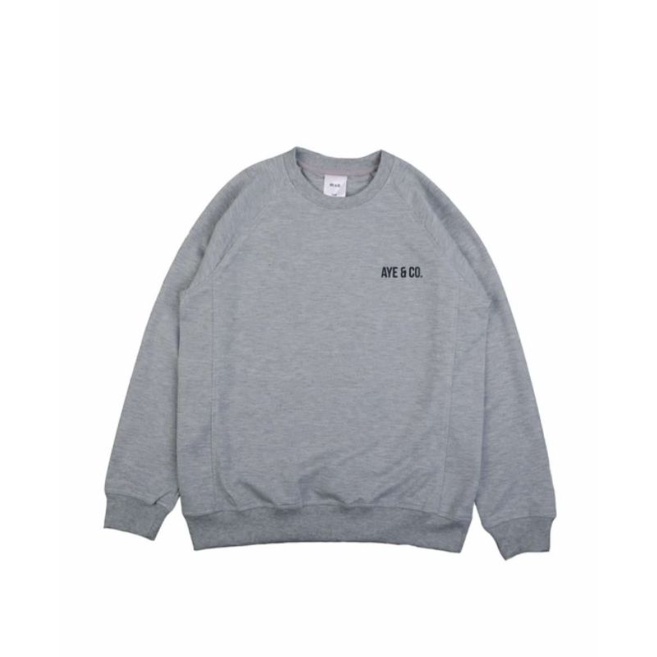 Crewneck sweater aye & co crewneck sweater peria sweater wanita bisa bayar cod varian abu misti