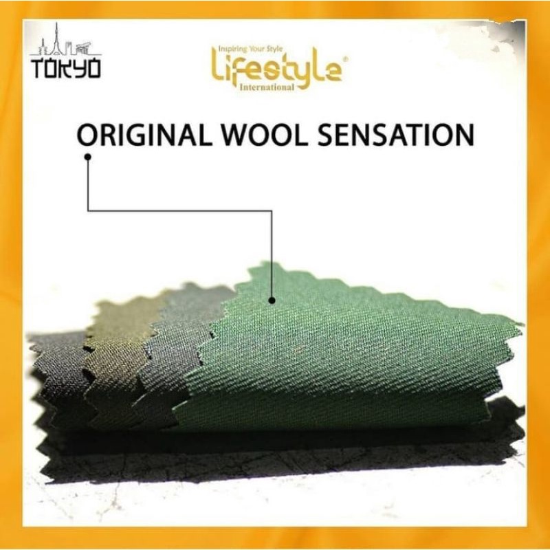 kain lifestyle Tokyo maxistyle wool sensation bahan seragam jas celana