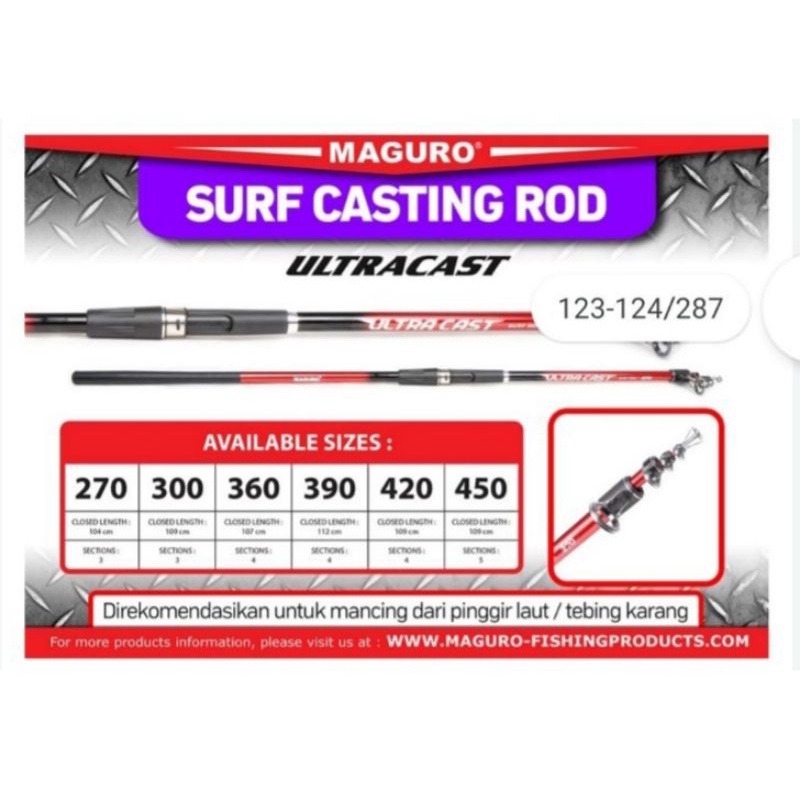 Joran Surf Cast Maguro Ultra Cast 360. 390. 420. 450