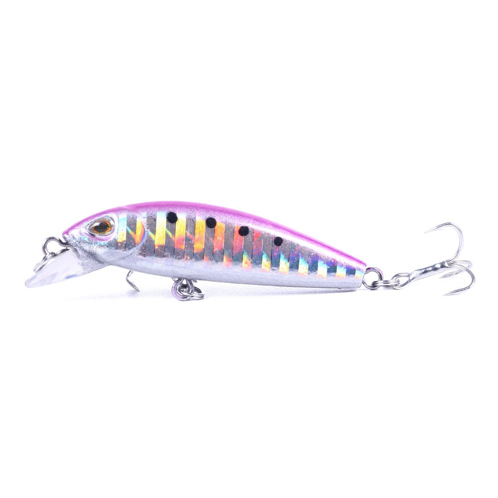 HENGJIA 1Pcs Sinking Minnow Umpan Fishing Lure Pancing Fishing Bait Swimbait 55mm/6.6g 3D Eyes