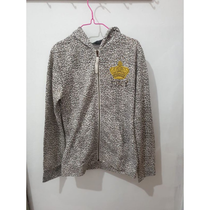 PRELOVED JAKET MOTIF LEOPARD MERK JUICY COUTURE