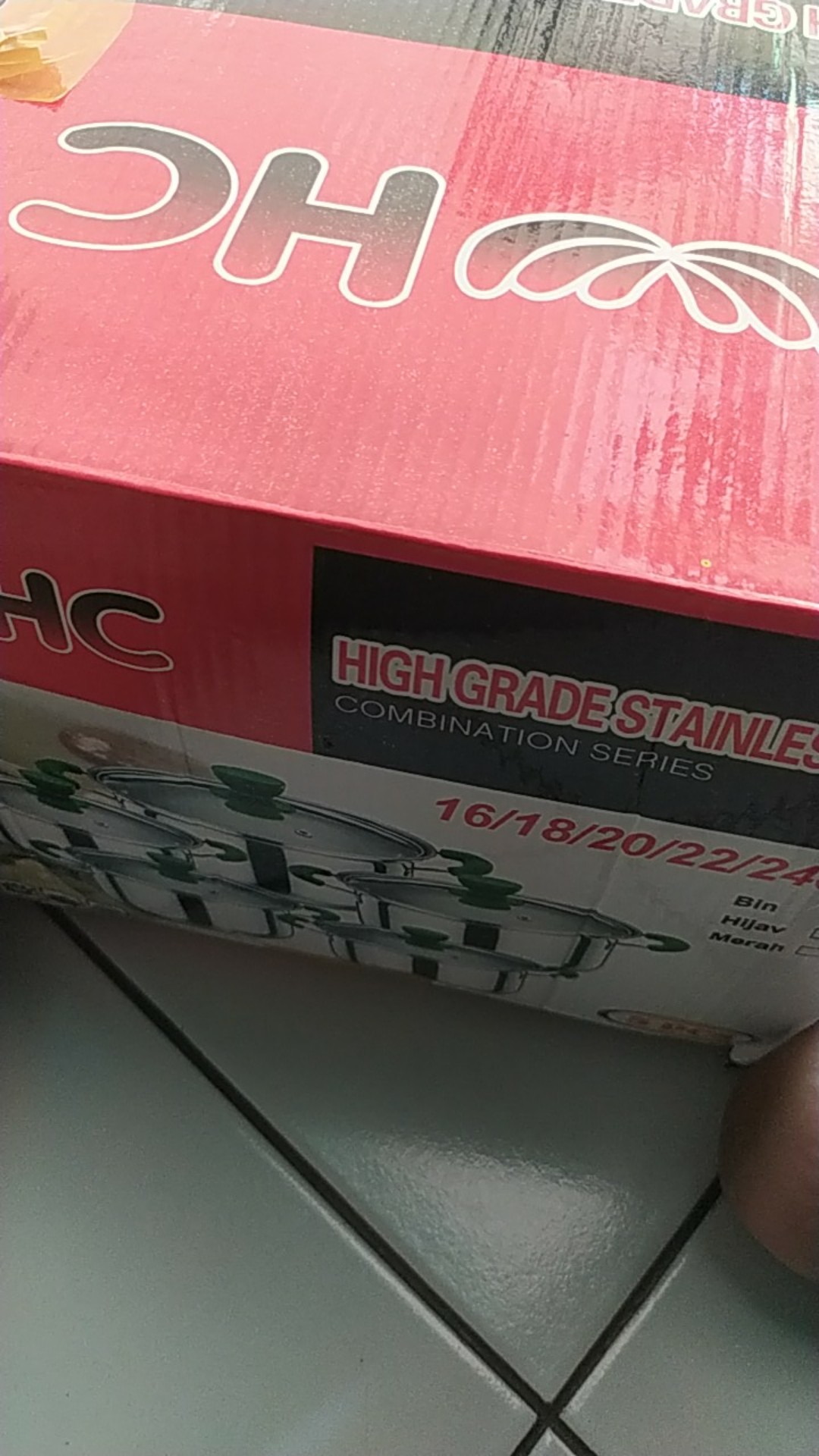 Panci Set Happy Call Stainless 10 Pcs + Tutup Kaca Panci Beranak Tutup Kaca