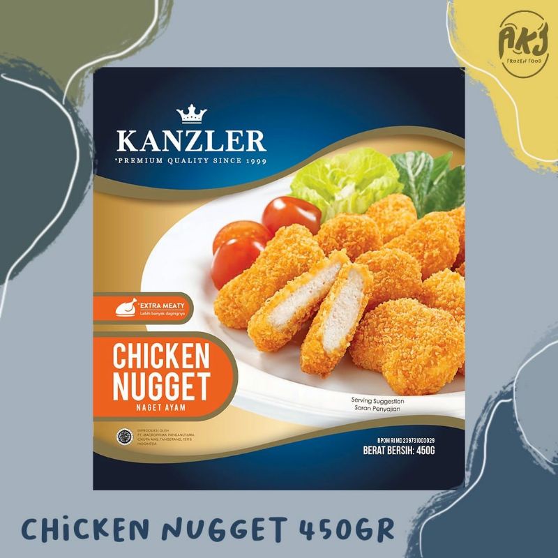 

Kanzler Chicken Nugget Naget Premium 450 gr