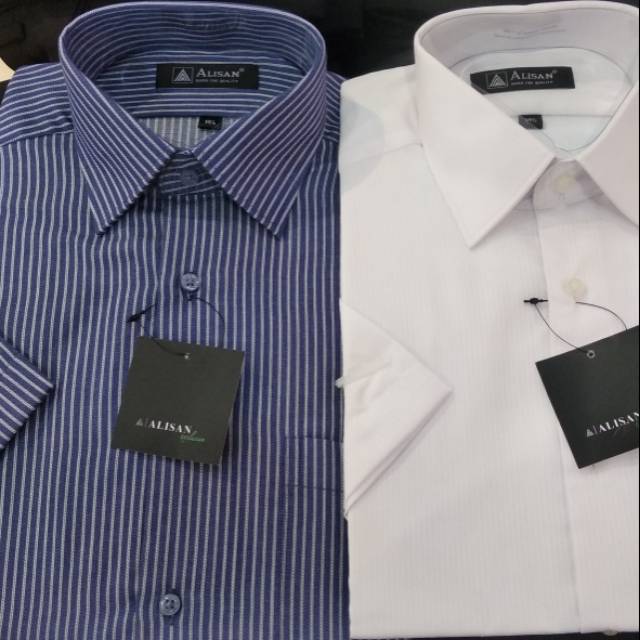 Kemeja motif ALISAN Lengan pendek