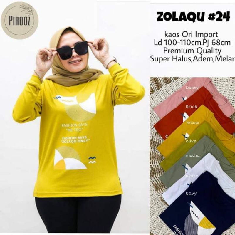 KAOS WANITA LENGAN PANJANG/KAOS DEWASA