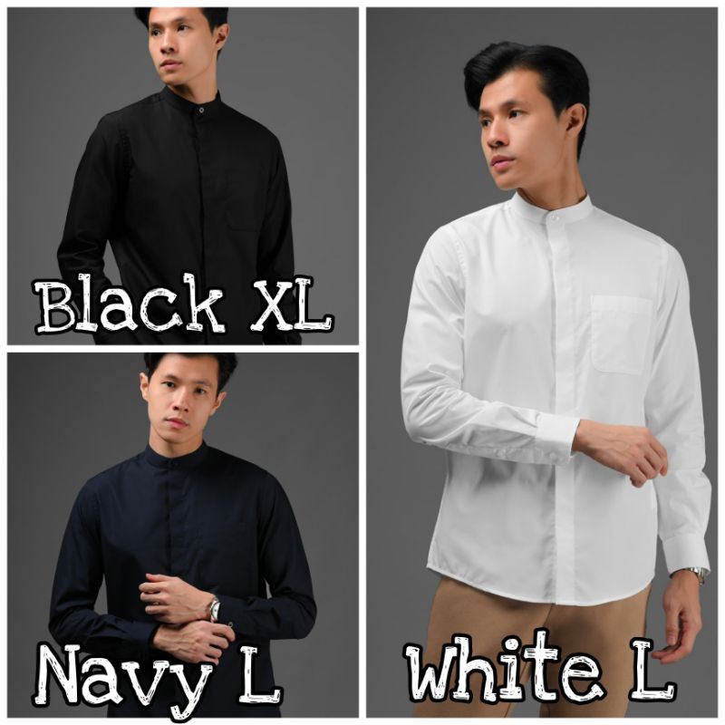 Argo concealed placket long sleeve heymale.id