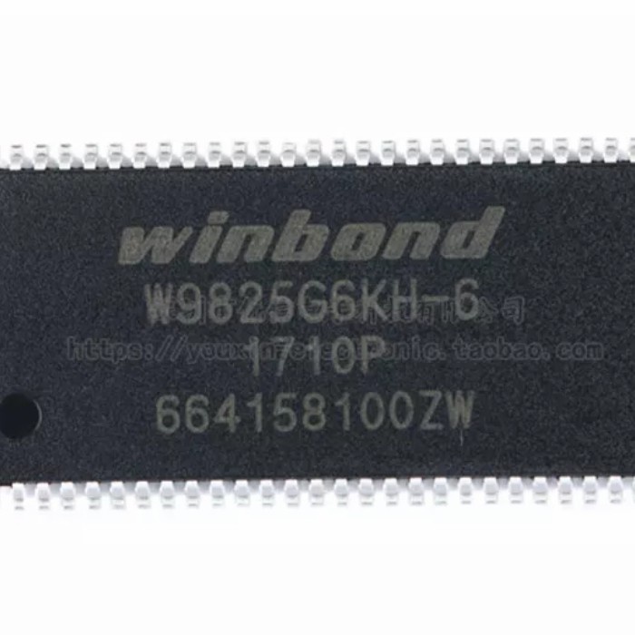 IC W9825G6KH-6 WINBOND SDRAM 256M KEYBOARD YAMAHA