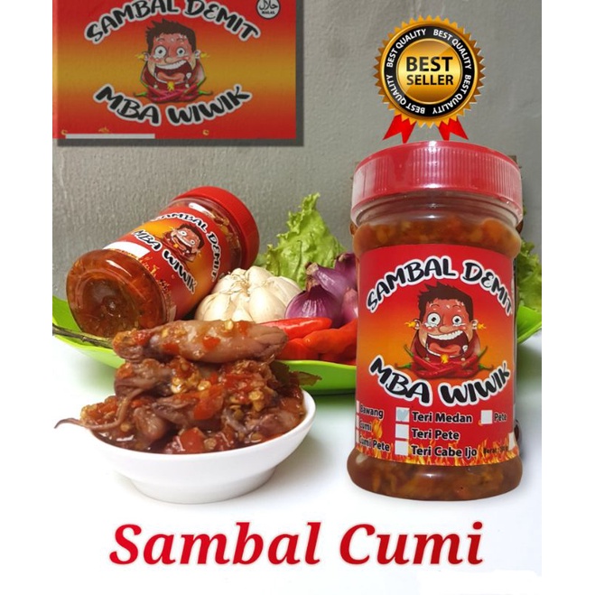 

SAMBAL CUMI SAMBAL BABY CUMI ASIN MAKANAN PEDAS MURAH SAMBAL DEMIT MBA WIWIK 150 GRAM