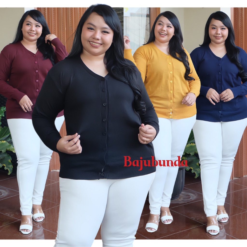 LD 120 130 CARDIGAN RAJUT OVERSIZE WANITA JUMBO KARDIGAN BIG SIZE BAJUBUNDA