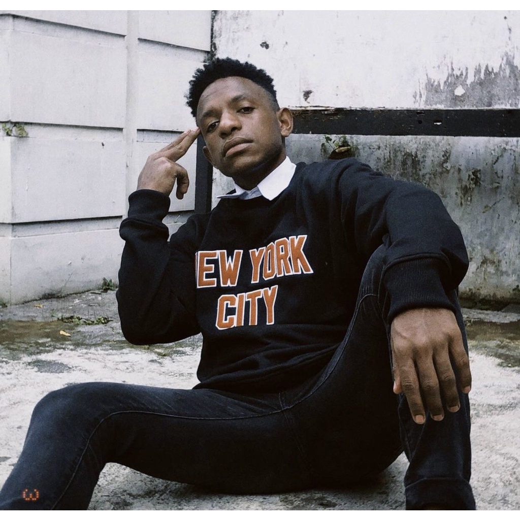 Sweater Crewneck New York City Noforty Distro Bandung - Jaket Sweater Crewneck New York Black Kualitas Noforty Premium - Jaket Crewneck New York Pria