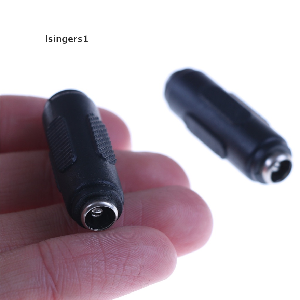 (lsingers1) 1pc Adapter Konektor Power Socket Audio 2.1mm x 5.5mm Female Ke Female DC