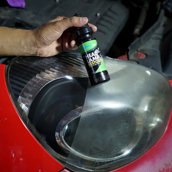 Nanotech Headlamp Restorer 110ml / Polish Pembersih Mika Lampu Mobil Kusam &amp; Kuning