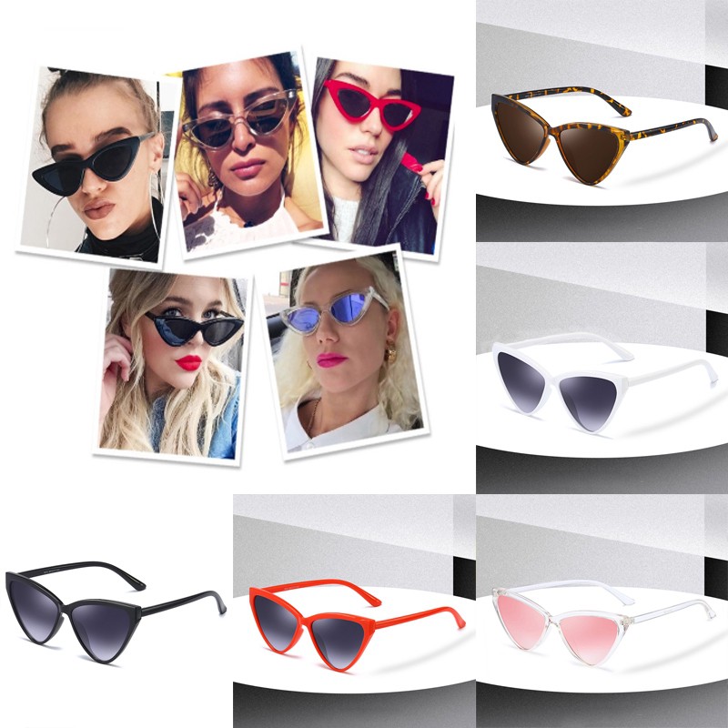 Kacamata Banyak Warna Korean Ulzzang Triangle Vintage Cat Eye Sunglasses Women Men Kode KC822