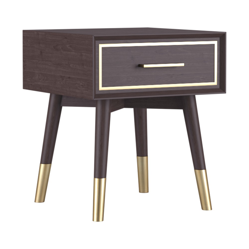 Nestudio Meja Sudut Tom Side Table Smokey Brown Shopee Indonesia