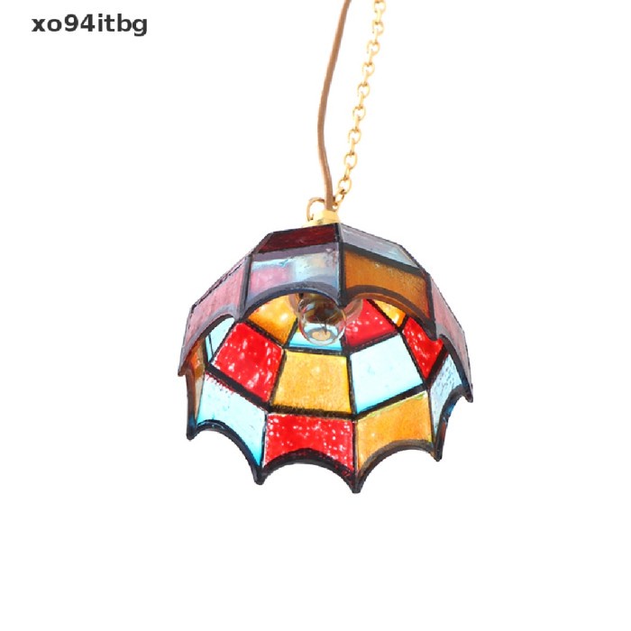 Xo Mainan Miniatur Lampu Chandelier Elektronik Skala 1: 12 Untuk