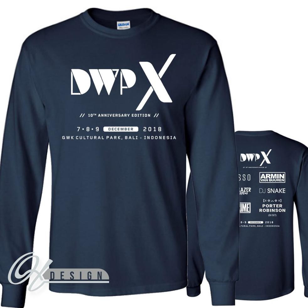 OTD Kaos DWPX DWP 2018 X - 10th Anniversary Edition of Djakarta Warehouse Project Biru Navy Dongker