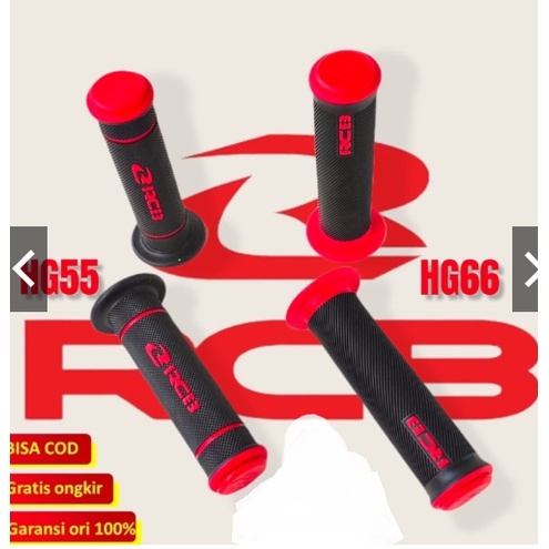 handgrip rcb original grip empuk anti slip sepasang grip berkualitas rcb hg55 dan hg 66 universal semua motor