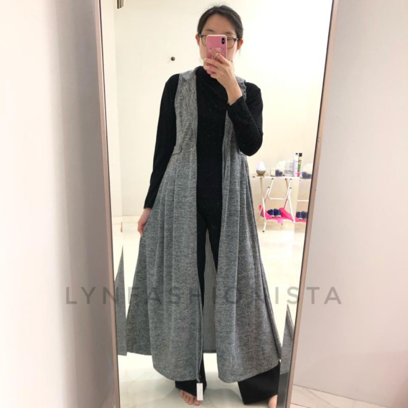 LYNFASHIONISTA-LONG KARDI RAJUT WANITA/CARDIGAN MUSLIMAH PREMIUM/SHAFIRA