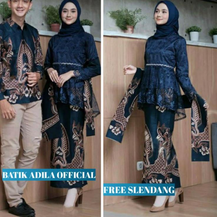 Paling Disukai.. Couple Kebaya Modern Baju Wisuda Tunangan Lamaran Terbaru Baju Batik Brokat Couple 