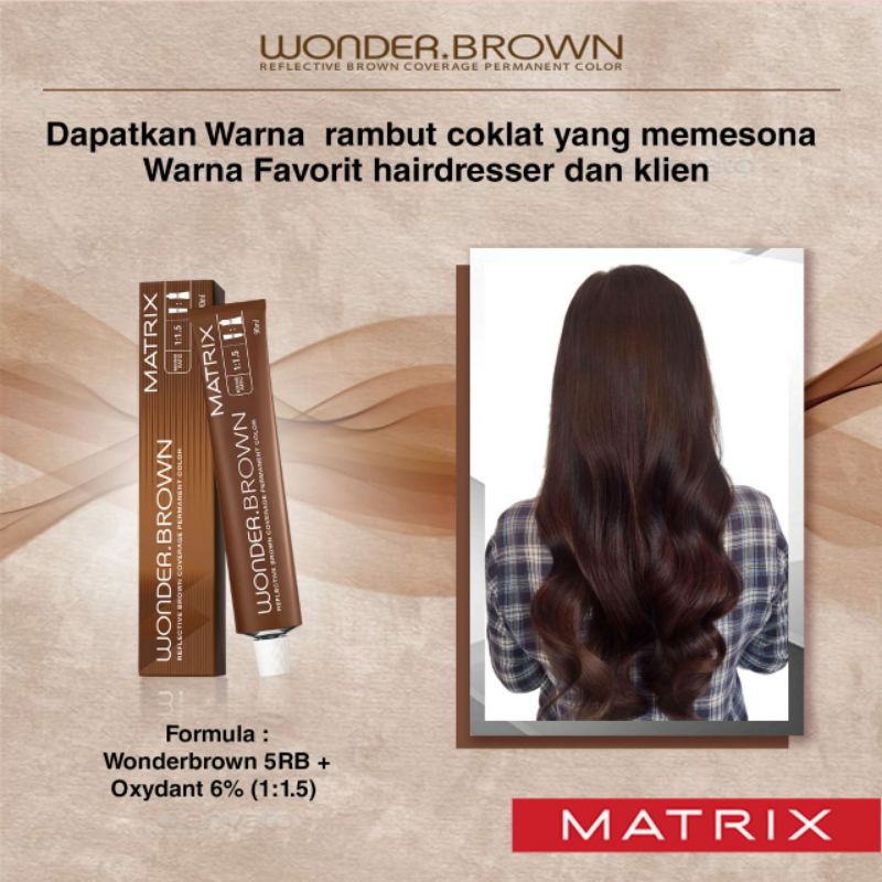 MATRIX Semir Rambut WONDER BROWN 90ML / WONDERBROWN