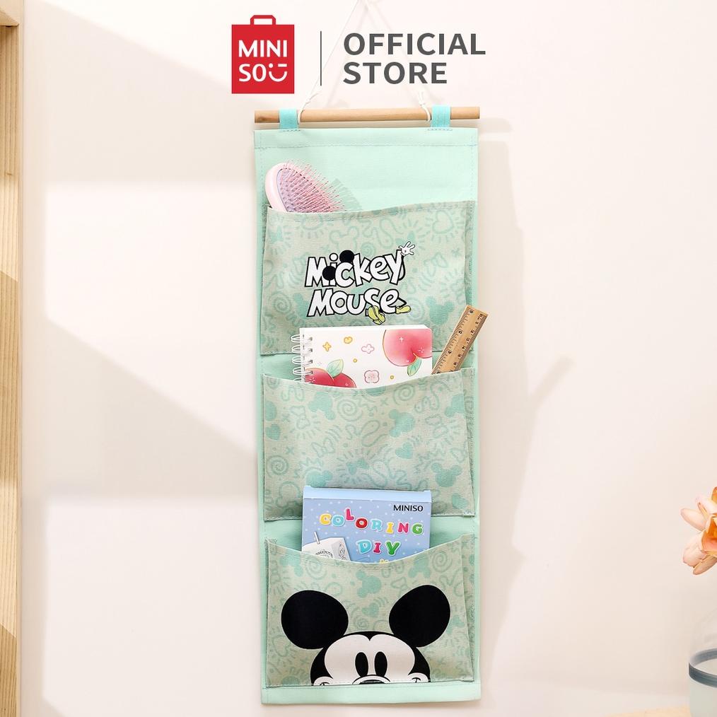 MINISO GANTUNGAN 3 POCKET MICKEY SERIES GANTUNGAN ORGANIZER POUCH HANGING ORGANIZER MULTIFUNGSI TAS 