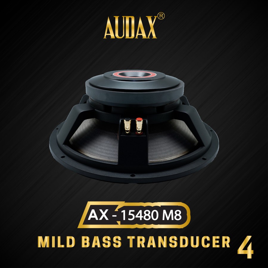 (PETI KAYU) Speaker Pasif 15&quot; Audax AX-15480 M8 MID &amp; BASS Transducers