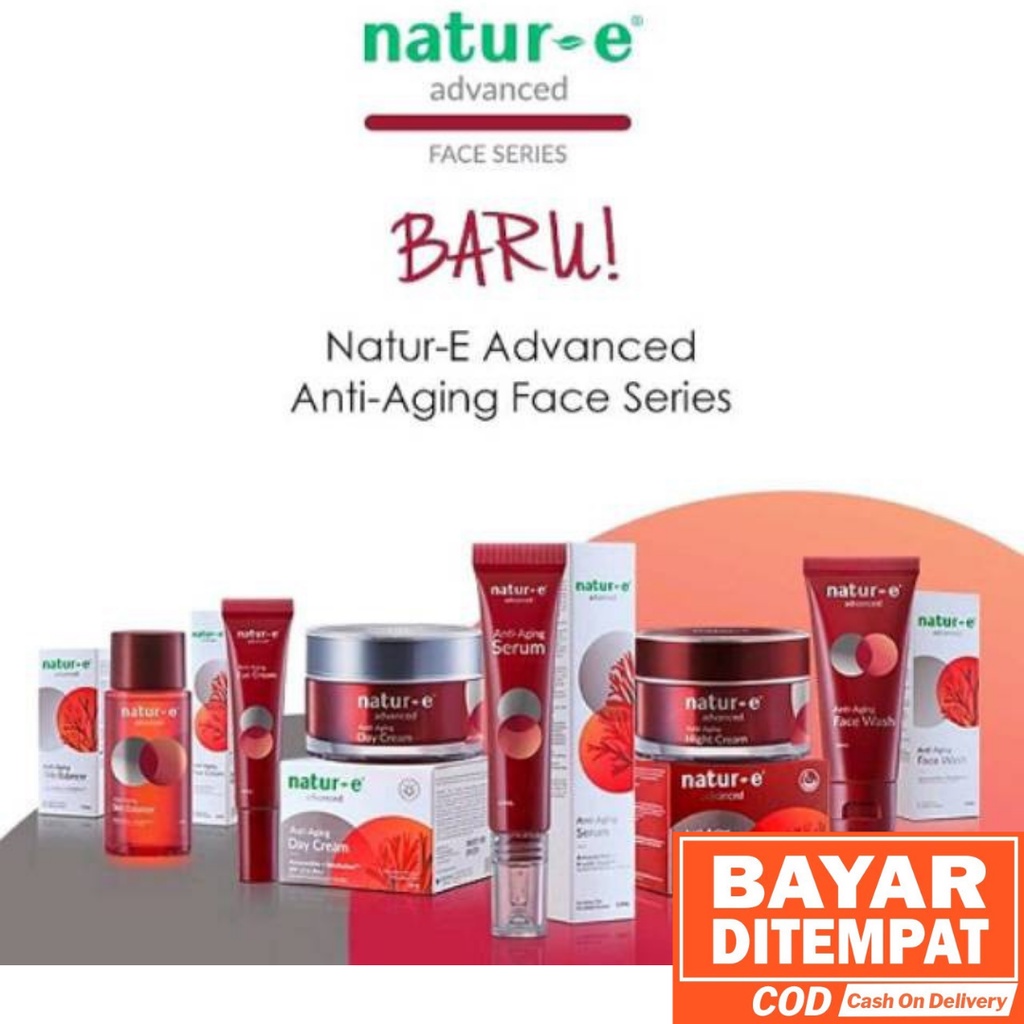 Natur E Advanced Anti Aging Face Wash Serum Day Cream Night Cream Eye Cream Indonesia