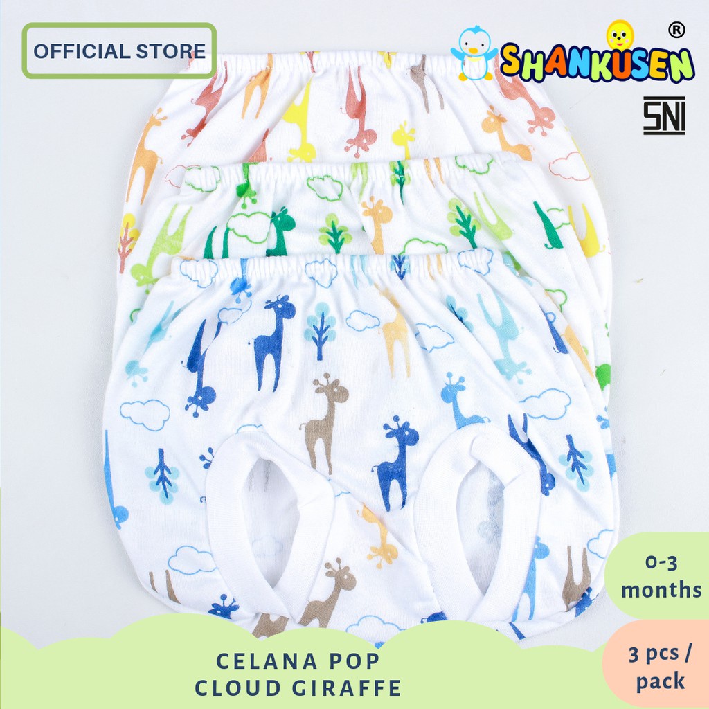 12 Pcs Celana Pop Shankusen Bayi Baru Lahir | Pendek Shankhusen Sankhusen Baby New Born | Sguna Lusinan Grosir