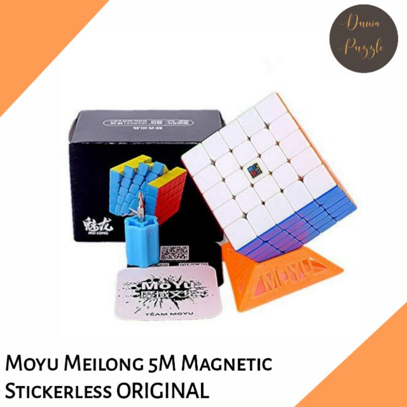 Rubik 5x5 Moyu Meilong 5M MAGNETIC Stickerless ORIGINAL