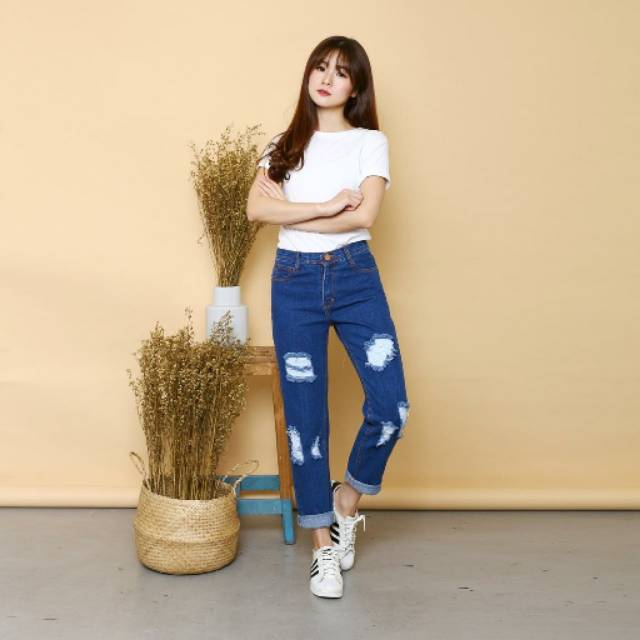 CELANA WANITA JEANS BOYFRIEND SAMANTA / CELANA JEANS REMAJA / CELANA REMAJA / CELANA JEANS WANITA / 