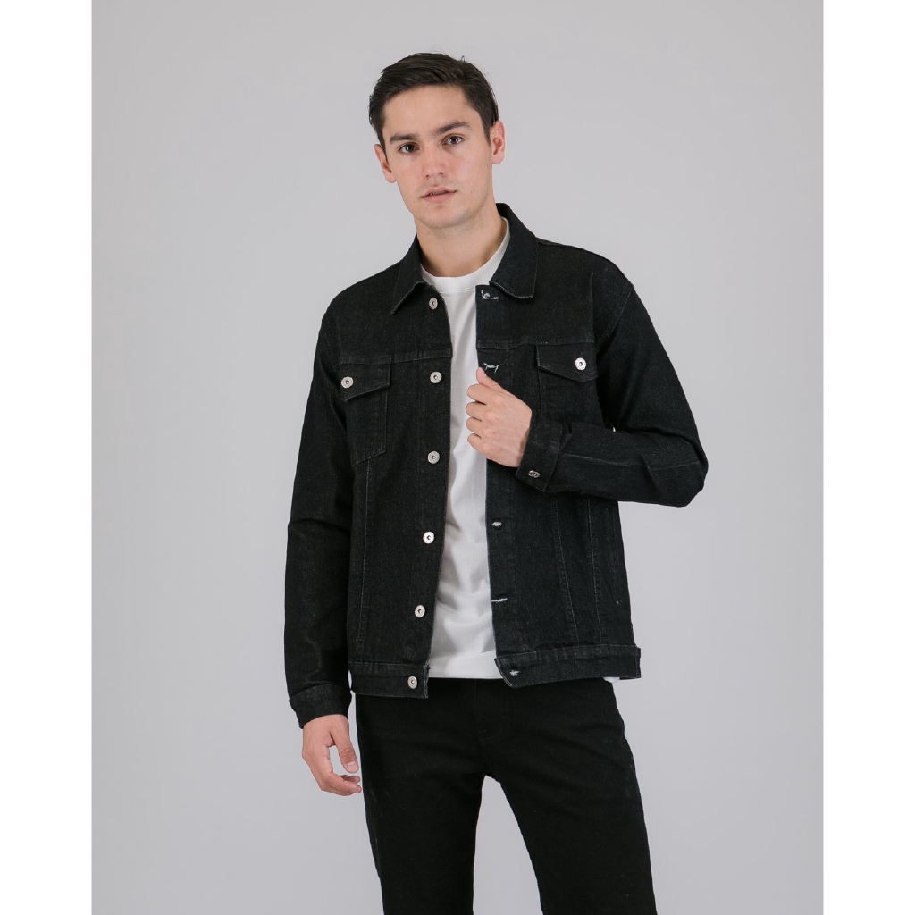 

LIVEHAF - Waze Denim Jacket Black