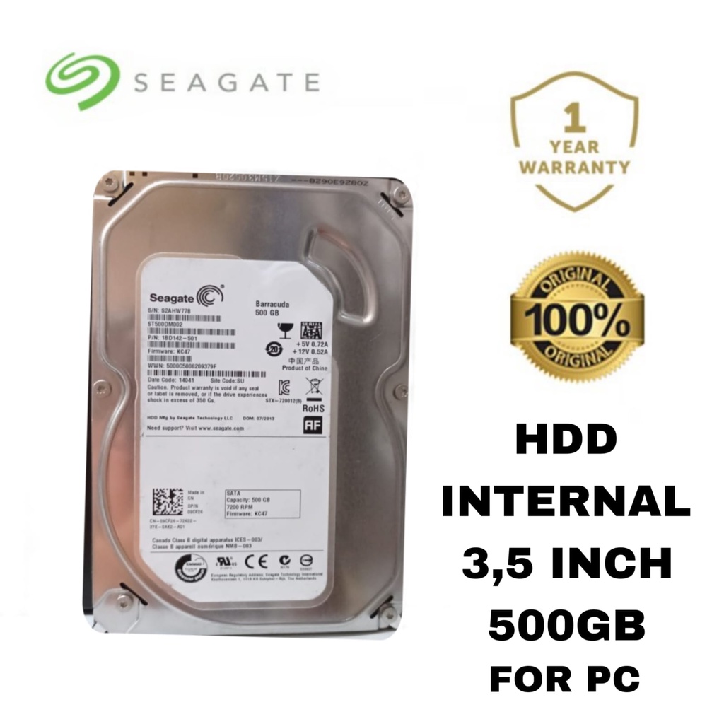 HDD Internal 3,5inch for PC Komputer