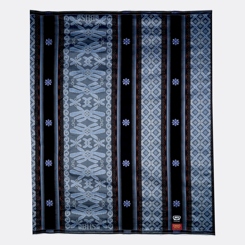 Sarung BHS Excellent Gold Motif JGA Hitam Biru