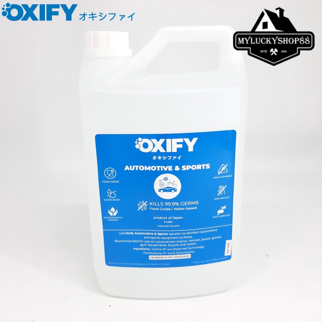 OXIFY Automotive Sports Sanitizer Disinfectant Japan 2L Water Based