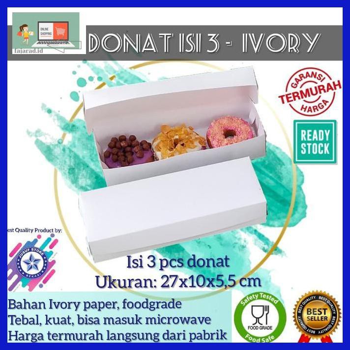 

D5Gt6R6- Box Donat Isi 3/ Dus Kue Bolu/Brownies Polos Foodgrade - Cokelat 57Ti800U-