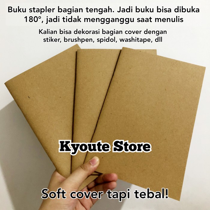 

Menakjubkan Buku Tulis Polos A5 Putih Notebook Paper Kraft Menulis Catatan Sekolah Terbatas