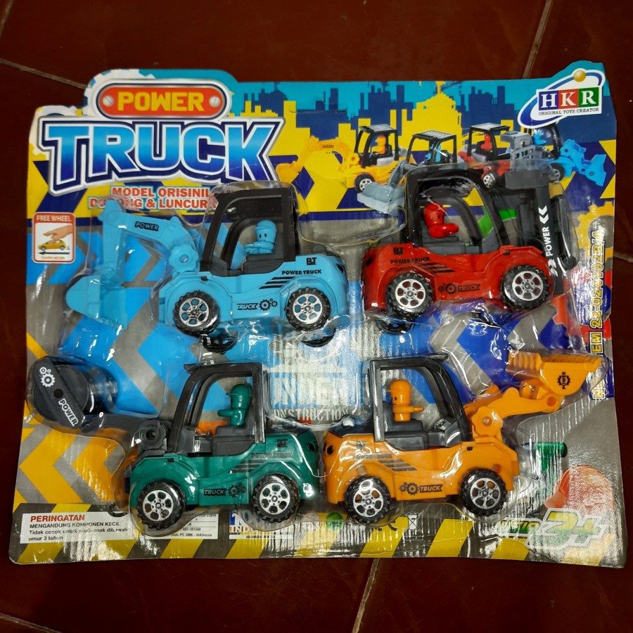 MAINAN MOBIL TRUK CONTRUCTION 4PCS MAINAN MOBIL MAINAN ANAK LAKI LAKI