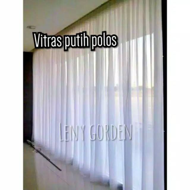 ❤LENYS❤vitrase putih polos dalaman SERUT gorden vitras transparan vitrage import tinggi 250cm 270cm