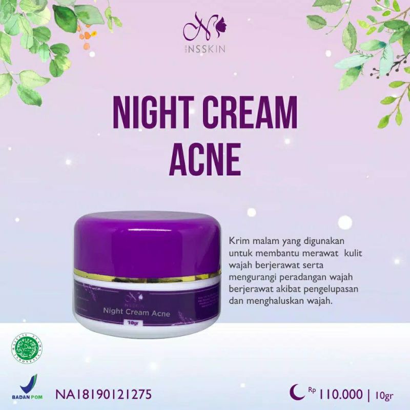 night cream acne BPOM