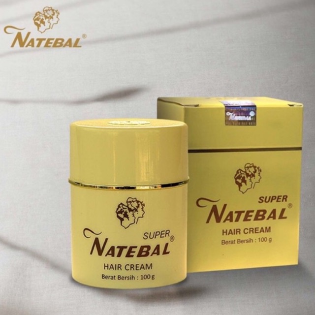 Natebal Hair Cream (Penghitam Rambut Uban Alami & Permanen, Menyuburkan Rambut) 100gr