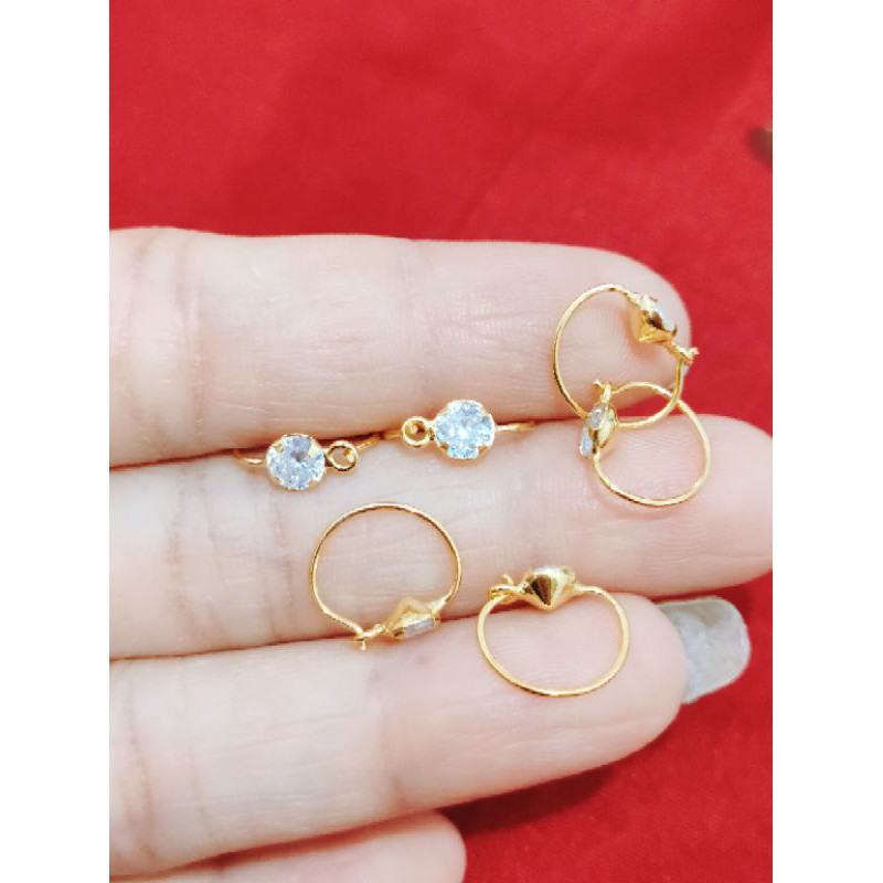 ANTING KENIP BAYI/ANAK ( PERAK 925 ) LAPIS EMAS 24K