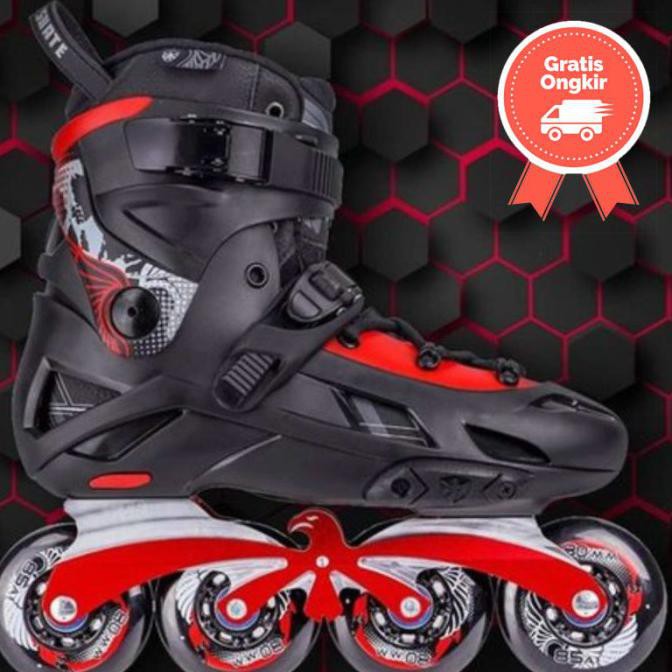 Sepatu Roda Pemula Flying Eagle F7 Optimum Black Red Diskon5Persen