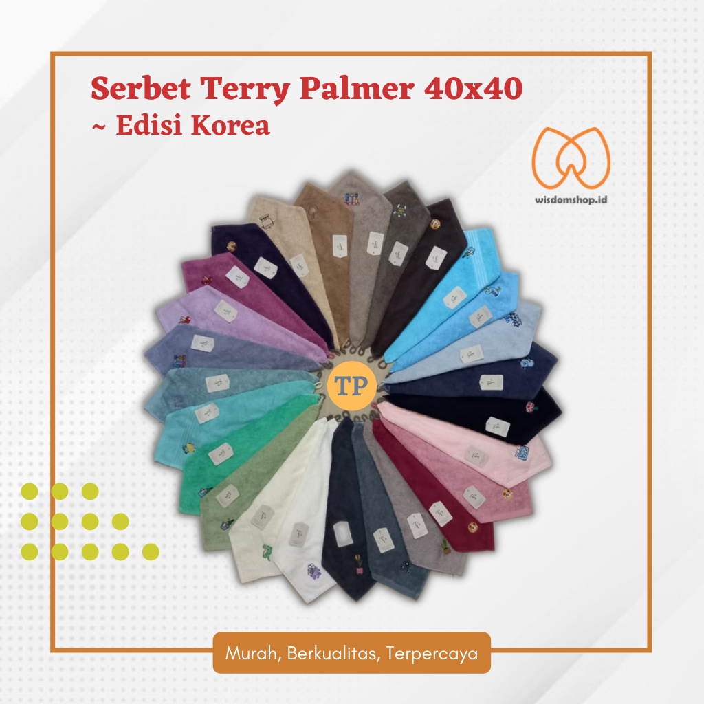 [WS] Kitchen Towel / Lap Tangan Gantung / Serbet Terry Palmer 40x40 cm - Edisi KOREA