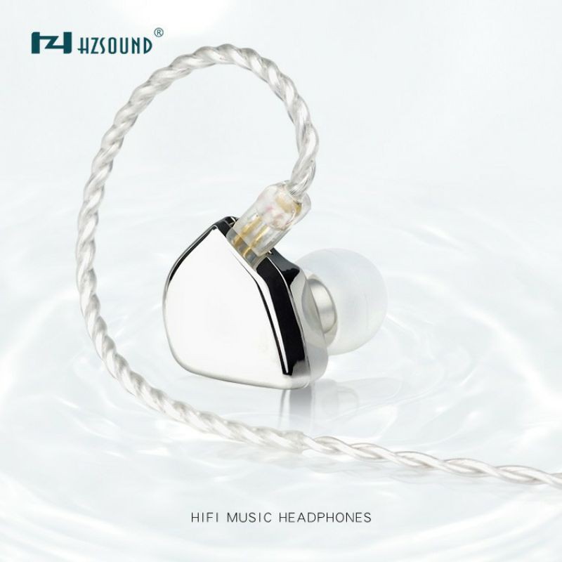 HZSOUND Heart Mirror with Mic 10mm Carbon Nanometer Diaphragm Drive Unit In-Ear Earphone