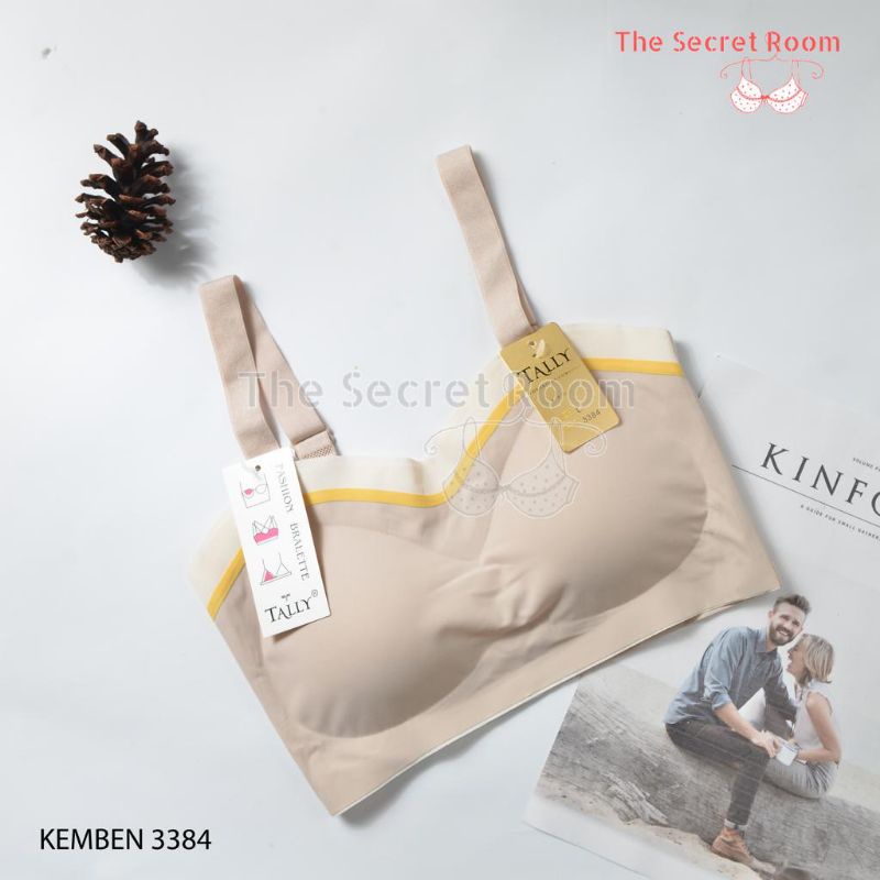 TALLY BRA BH KEMBEN BRALETTE 3384 | BUSA TIPIS | SIZE L-XL | BAHAN NYLON